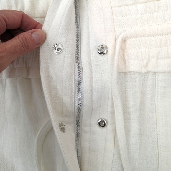 Rebecca Minkoff Sleeveless Racerback Mini Dress Womens Large White NEW Y2k - Picture 9 of 15